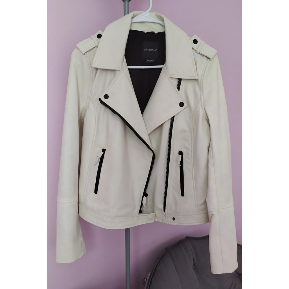 NWT Marciano Genuine luxury leather jacket